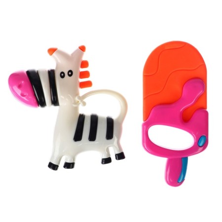 Set of rattles "Zebra and Eskimo", 2 pcs, baby-2