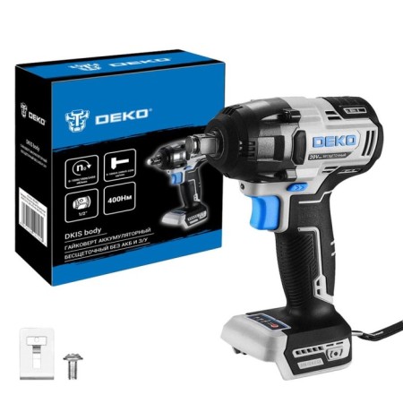 Gaikrovert battery DEKO DKIS, Brightless, 20 V, 400 nm, 3200 beats/min, without battery and ZU