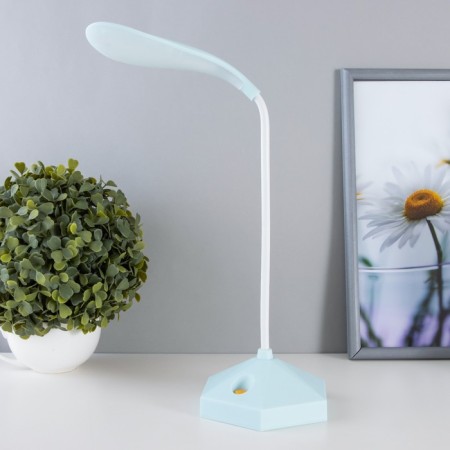 HELP lamp "Hexagon Light" LED 1 mode 2W 3AA Blue 12x12x41 cm Risalux