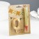Candle for cake the number "Gran + Fountain" Golden "0"