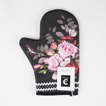 Flowers mittens-output 20x28cm, sarzha, 100% cotton, Vatin 250g/m2-3