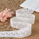 Knitted lace, 37 mm × 10 ± 1 m, white color