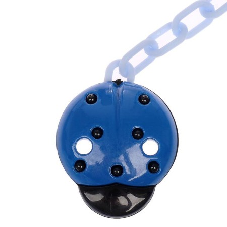 Holder for the nipple - dummy "God's cow", on the chain, the color is blue-3