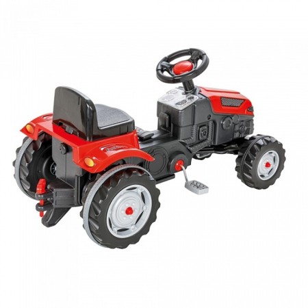 Pedal tractor, red color-1