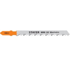 Полотна STAYER 15984-4_z02, для лобзика, 2 шт., T144D, по дереву, шаг 4 мм, 75 мм