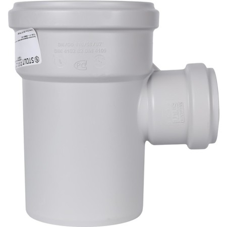 The sewer tee stout SKB-0016-115887, 110 x 58 mm, 87.5 °, silent-2