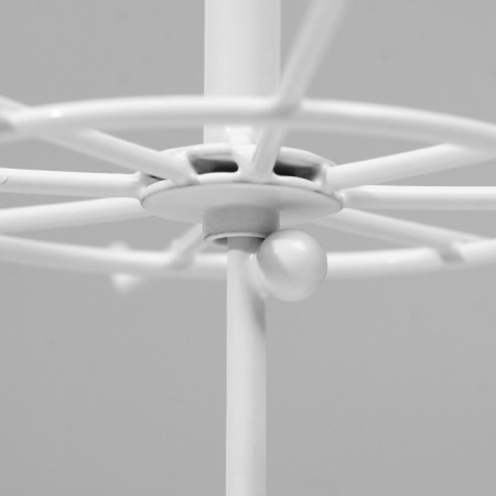 Turntable, 2 tiers of 6 hooks, 21.5 × 21.5 × 41 cm, white color-7