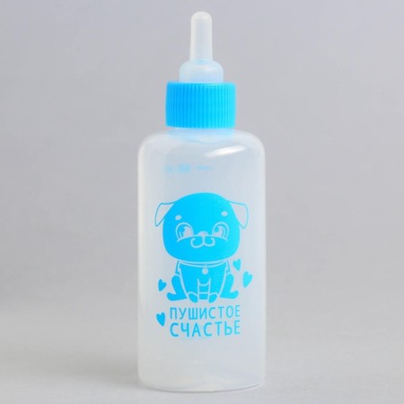 Set for feeding "fluffy happiness" for puppies, a bottle of 60 ml, brush, nipples-10