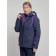 Ski jacket female winter, size 44, dark blue color