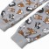 Pajama for a boy (longshilly/pants), gray/hedgehog color, height 98cm