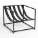 Dublin stool, collapsible, black coffee