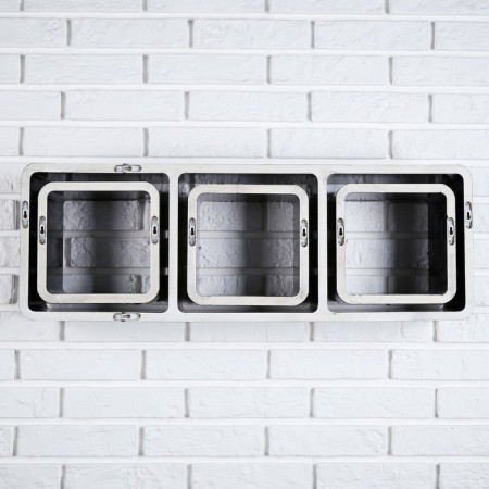 Set of wall shelves 1+3, black (large 75*26cm, 3 small 20*20cm)-3