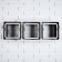 Set of wall shelves 1+3, black (large 75*26cm, 3 small 20*20cm)