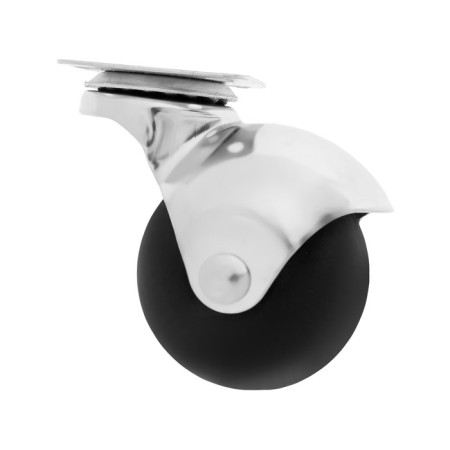 Furniture wheel, "ball", d = 50 mm, plastic, black-1