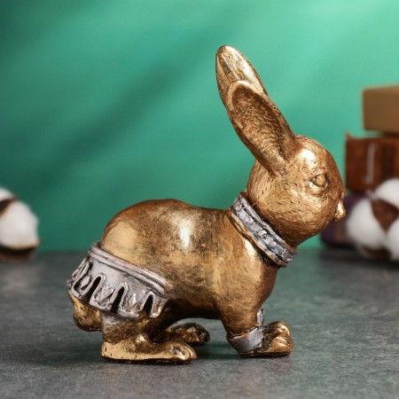 Figure "Rabbit with Cup" bronze, 15cm-3