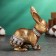 Figure "Rabbit with Cup" bronze, 15cm