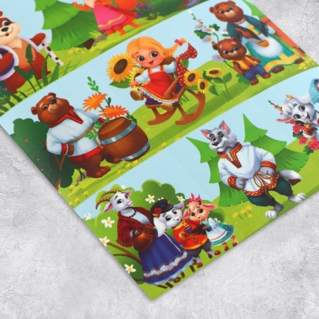 Paper Stickers "Fairy Tale", with coloring on the back, 11 × 15.5 cm-1