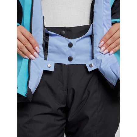 Ski costume female winter, size 44, blue color-9