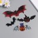Stick Plastic "pumpkin and bats" set 12 pcs
