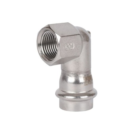 Rommer RSS-0009-002212, VPR-BR, D = 22 mm X 1/2, press, press, stainless steel