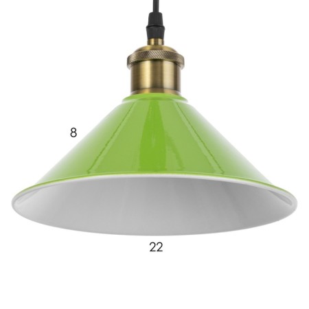 Lamp 1244/1GR E27 40W green 22x22x8.5-108 cm-4