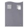 Mirror, wall, with sandblasting graphics, with a shelf, 40 × 55 cm