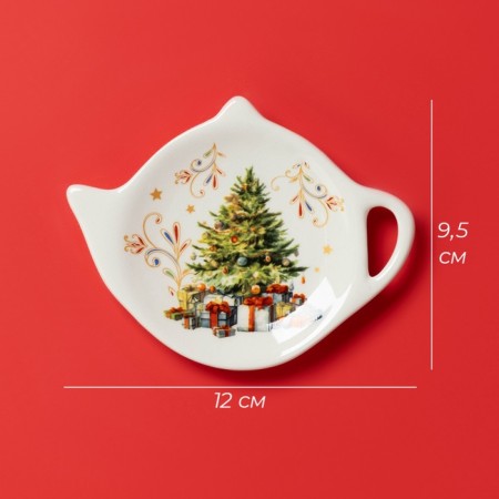 A stand for a tea bag New Year's share "Magic tree", 12 × 9 × 1.5 cm-2