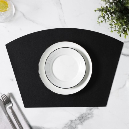 Serving napkin on the TEM table, 30 × 44 cm, black color-4