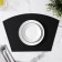 Serving napkin on the TEM table, 30 × 44 cm, black color