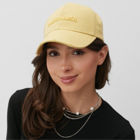 Cap "Panorama" minku, mustard color, size 58