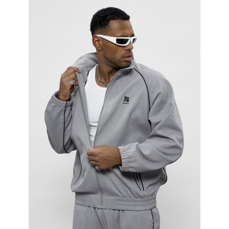 Male tracksuit, size 56, gray color-25