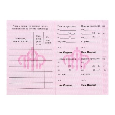 Pension certificate, soft binding, PU-209-2