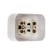 Kuntsevo socket RA10-382 Valentina, 10 A, 230 V, double, outer, white