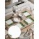 A set of napkins for setting the Christmas Vinette table, rectangular, rounded edges, size 30x46 cm, 4 pcs