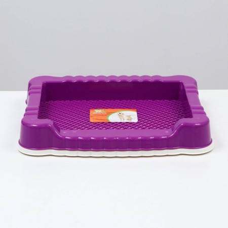 High -side dog toilet, 47 x 36 x 7 cm, purple-1