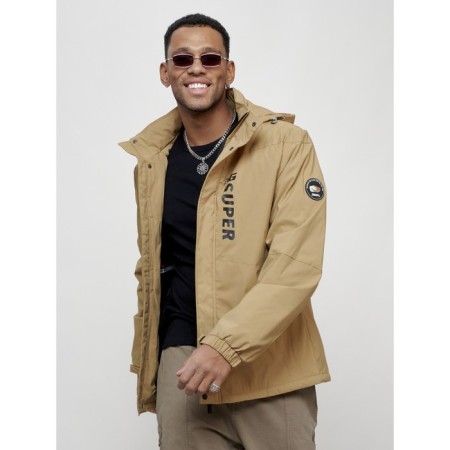 Sports male jacket, size 54, beige color-11