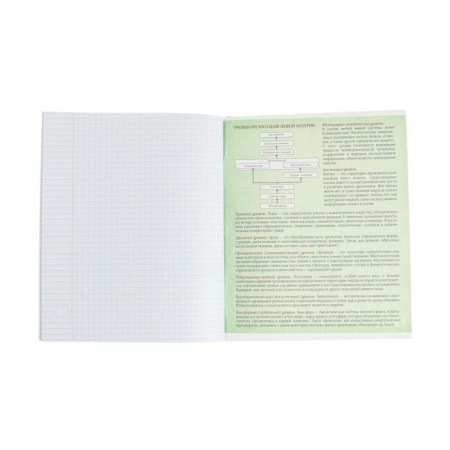Subject note Calligrata "Coat of arms", 48 sheets in a biology cage, with reference material, cover coated cardboard, uf-lax, block offset-3
