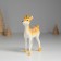 Souvenir Polystone Suspension "Deer in the Crown, with sprinkling" 7.5x3.5x10.5 cm