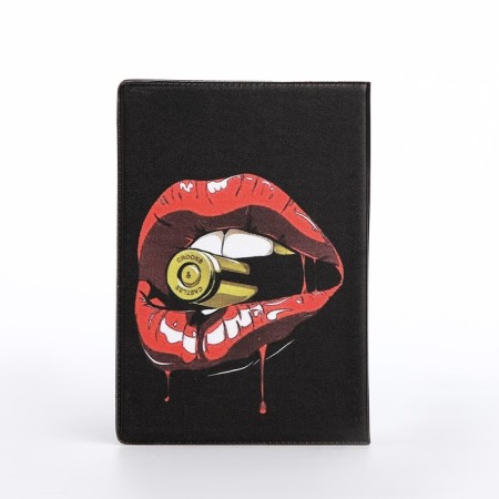 Cover for passport, black color-1