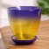 Flower pot with pallet No. 2 "Aleb" yellow-violet, 0.85 liters