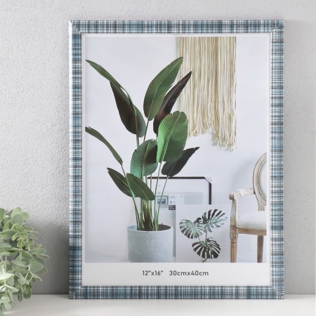 Photo frame MDF 30x40 cm "Scottish cage on dark brown" 1.5x33x43 cm