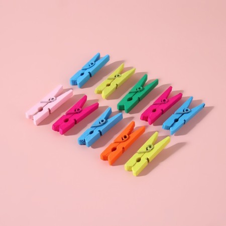 Brongs for sewing, 3 × 0.5 × 0.3 cm, 10 pcs, color colorful-1