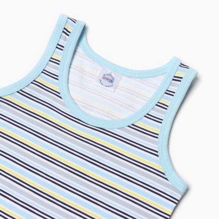 A set for a boy (T-shirt, panties), color light blue, height 110 cm-1