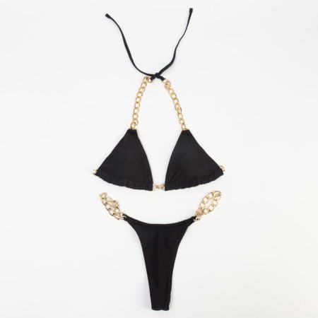 Swimsuit female separate minku color black, size 42-4