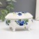 Coramics box on the legs "Blue roses" 6.1x7.7x4.8 cm