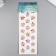 Sticker of rhinestones "Five -pointed flowers" mix 10.7x32 cm