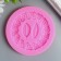 Mold Silicon "Circle of roses and leaves" 3 objects mix 8.5x8.5x0.5 cm