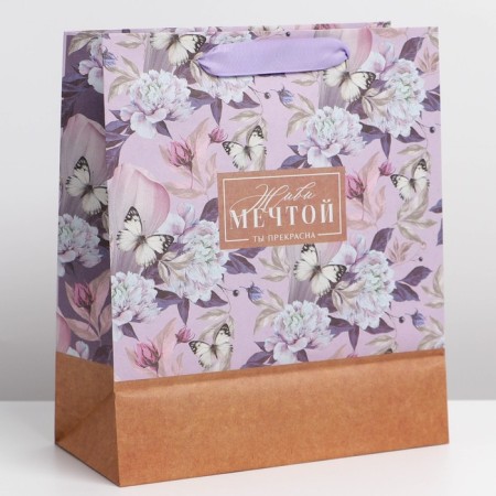 Package Gift Craft Vertical, packaging, “Live Dream”, Ml 23 x 27 x 11.5 cm-1