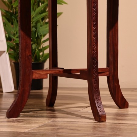 Coffee table 45x45x50 cm, shisham tree-3