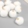 Decor for creativity Artificial fur "Ball" white set 10 pcs, d = 2 cm